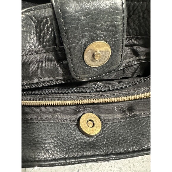 Fossil Purse Women’s Black Leather Pebble Cross-body Shoulder Bag Key Y2K VTG - Picture 11 of 16